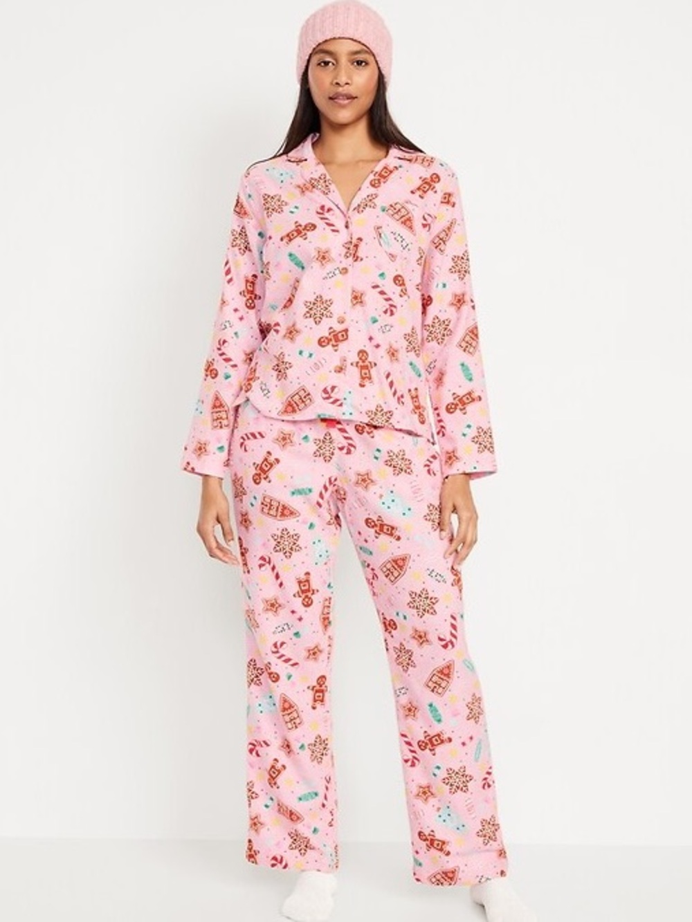 Old Navy Flannel Pajama Set (Candied Ginger)